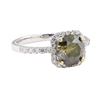 Image 1 : 2.42 ctw Diamond Ring - 18KT White Gold