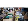 Image 1 : 4 BOXES OF DISPOSABLE PLASTIC CUPS, FLASHLIGHTS, PICTURE FRAMES, SPEAKERS