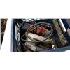 Image 3 : BLUE CRATE WITH 2 ANGLE GRINDERS, CIRCULAR SAW AND ELECTRIC DRILL
