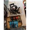Image 1 : ROUTER, 2 ANGLE GRINDERS AND 2 ELECTRIC DRILLS