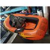 Image 2 : GARDEN HOSE REEL, INFLATEABLE RAFT AND TENNIS RACKETS