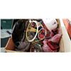 Image 2 : BOX OF COLLECTABLES, ITALY VASES, ANTIQUE BOWL, ETC