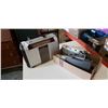 Image 1 : Vintage RCA victor radio and vintage polaroid cameras