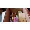 Image 2 : BOX OF COLLECTABLES AND BOX OF CORNING WARE