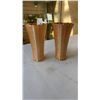 Image 2 : PAIR OF LUSTER WARE VASES, UNMARKED, FIRE KING