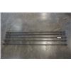 Image 1 : 5 WROUGHT IRON HANGERS 66" LONG