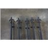 Image 2 : 5 WROUGHT IRON HANGERS 66" LONG