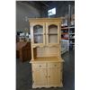 Image 1 : MAPLE 2 PIECE DISPLAY CABINET