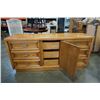 Image 8 : OAK 6 DRAWER DRESSER