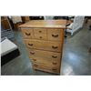 Image 2 : MAPLE 5 DRAWER CHEST OF DRAWERS