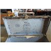 Image 8 : Green metal steamer trunk