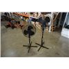 Image 1 : 2 BLACK FLOOR FANS