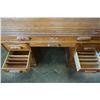 Image 8 : OAK ROLLTOP DESK - LOCKED NO KEY