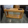 Image 2 : OAK GLASSTOP SOFA TABLE