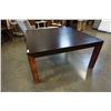 Image 2 : LARGE WOOD DINING TABLE - APPROX 5 FOOT BY 5 FOOT