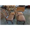 Image 2 : 4 Vintage highly carved chairs