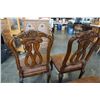 Image 8 : 4 Vintage highly carved chairs