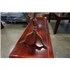 Image 2 : BOMBAY CO LEATHER INSERT PARLOUR TABLE