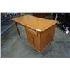 Image 8 : VINTAGE 3 DRAWER MCM PEDESTAL DESK