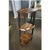 Image 2 : BRAND NEW MODERN INDUSTRIAL STYLE CORNER SHELF - RETAIL $119.99