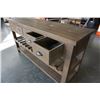 Image 8 : RECLAIMED SOLID WOOD 5 DRAWER WINE CABINET W/ STORAGE FOR 12 BOTTLES AND SHELF