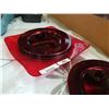 Image 2 : STACK OF RED CHARGER PLATES
