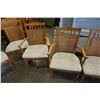 Image 8 : Dropside walnut dining table with 2 leaves & 6 chairs