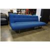 Image 2 : INNOVATION BLUE UPHOLSTERED CLICK CLACK SOFA DESIGNED IN DENMARK