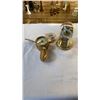 Image 1 : BRASS SHIPS TIME PROPELLER CLOCK AND GERMAN DOME CLOCK