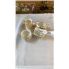 Image 1 : ROYAL ALBERT DEVONSHIRE LACE CREAM AND SUGAR AND ROYAL STAFFORD CREAM AND SUGAR SET