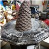 Image 4 : Heavy decorative stand and weighted decorative pincones