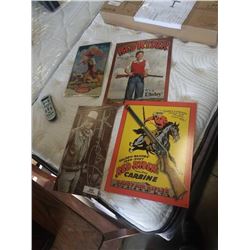 NEW RED RYDER, JOHN WAYNE AND COCA COLA TIN SIGNS