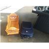 Image 1 : WOOD CABBAGE PATCH DOLL CRIB AND BLUE LUGGAGE