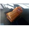 Image 3 : WOOD CABBAGE PATCH DOLL CRIB AND BLUE LUGGAGE