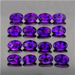 Natural AAA Purple Amethyst 16 Pcs {Flawless-VVS1}