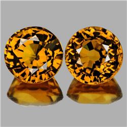 Natural  Golden Yellow Mali Garnet Pair{Flawless-VVS}