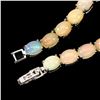 Image 3 : Natural Unheated Oval Ethopian Opal Bracelet
