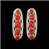 Image 1 : Natural Italian Red Coral Earrings