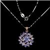Image 2 : Natural Unheated Tanzanite Necklace