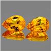Image 1 : Natural Golden Orange Citrine Pair [Flawless-VVS]