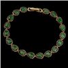 Image 2 : Natural  Green Columbian  Emerald Black Spinel Bracelet