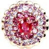 Image 2 : Natural RUBY RHODOLITE AMETHYST TANZANITE Ring