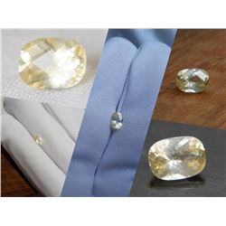 Vivid yellow metallic handcrafted Sapphire,GIA 0.95 ct