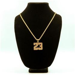 AWESOME 14 Kt. GOLD PLATED MICHAEL JORDAN PENDANT