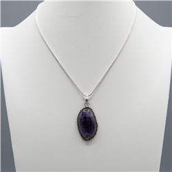 BEAUTIFUL 32 CT NATURAL AMETHYST PENDANT
