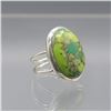 Image 2 : NATURAL 14.5 CT GREEN TURQUOISE COPPER RING