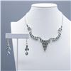Image 1 : SWISS BLUE TOPAZ 159 CTTW NECKLACE AND EARRING SET