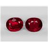Image 1 : Natural Pigeon Blood Burma  Ruby Pair 5.5x4.5 MM
