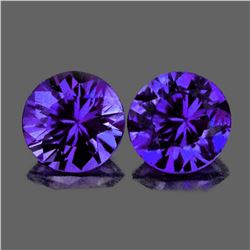 Natural Purple Sapphire Pair  [Flawless-VVS]