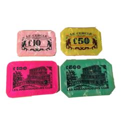 James Bond Saga Dr. No (1962) Le Cercle Casino Plaques Movie Props